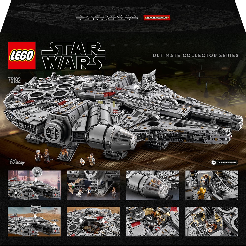 LEGO Star Wars: Millennium Falcon 75192, 16 ani+, 7541 piese