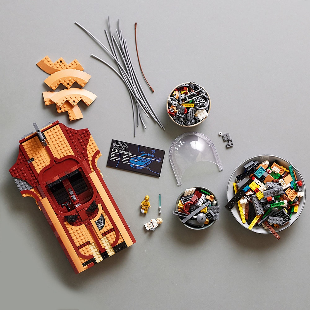 LEGO Star Wars: Landspeeder al lui Luke Skywalker 75341, 18 ani+, 1890 piese