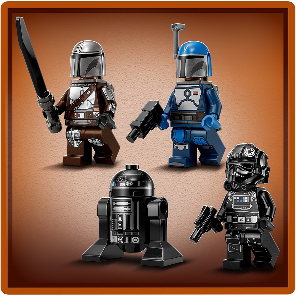 LEGO Star Wars: Fang Fighter mandalorian vs TIE Interceptor 75348, 9 ani+, 957 piese