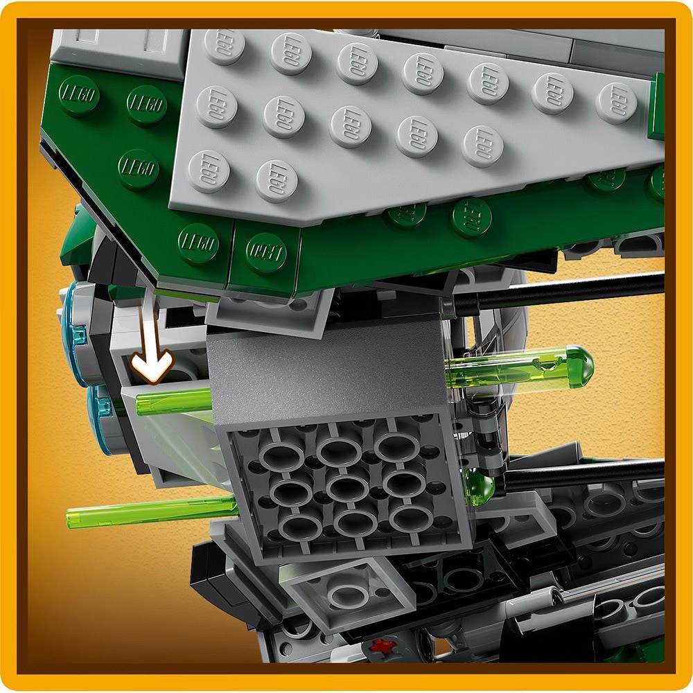 LEGO Star Wars: Jedi Starfighter TM al lui Yoda 75360, 8 ani+, 253 piese