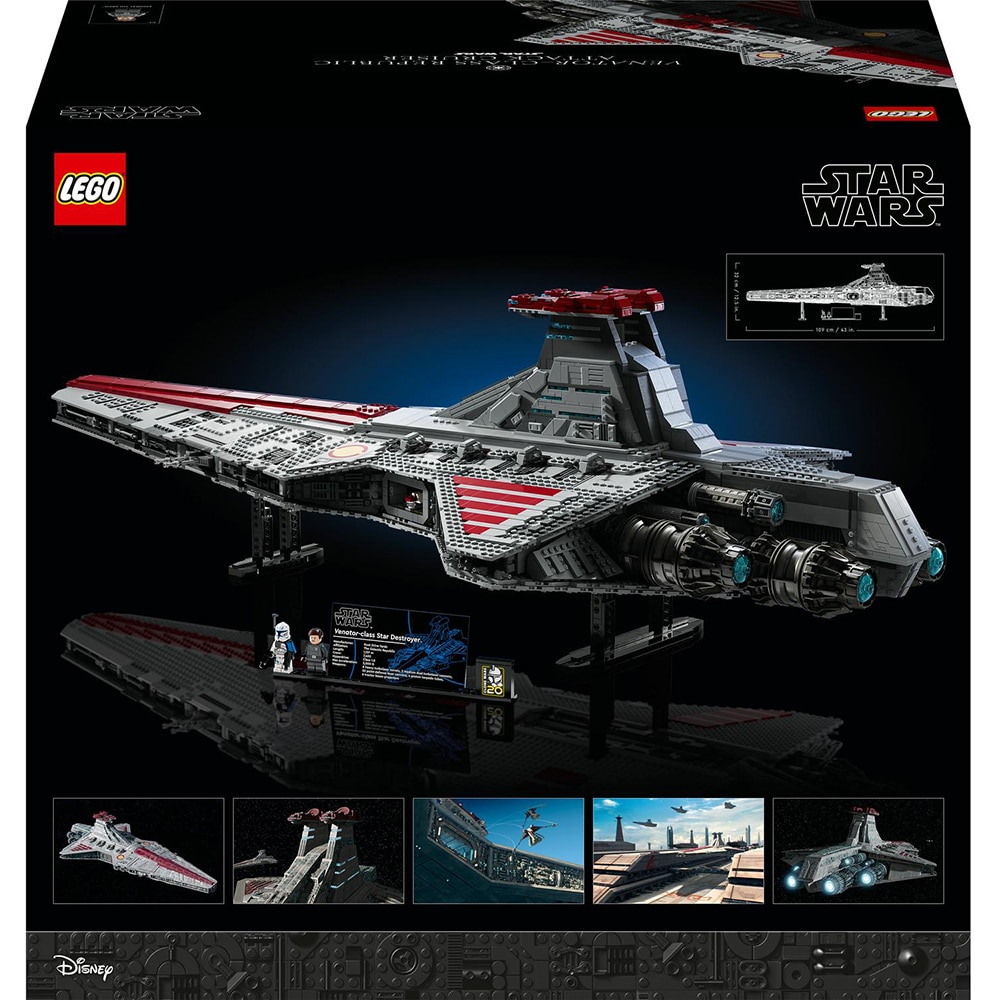 LEGO Star Wars: Venator-Class Republic Attack Cruiser 75367, 18 ani+, 5374 piese