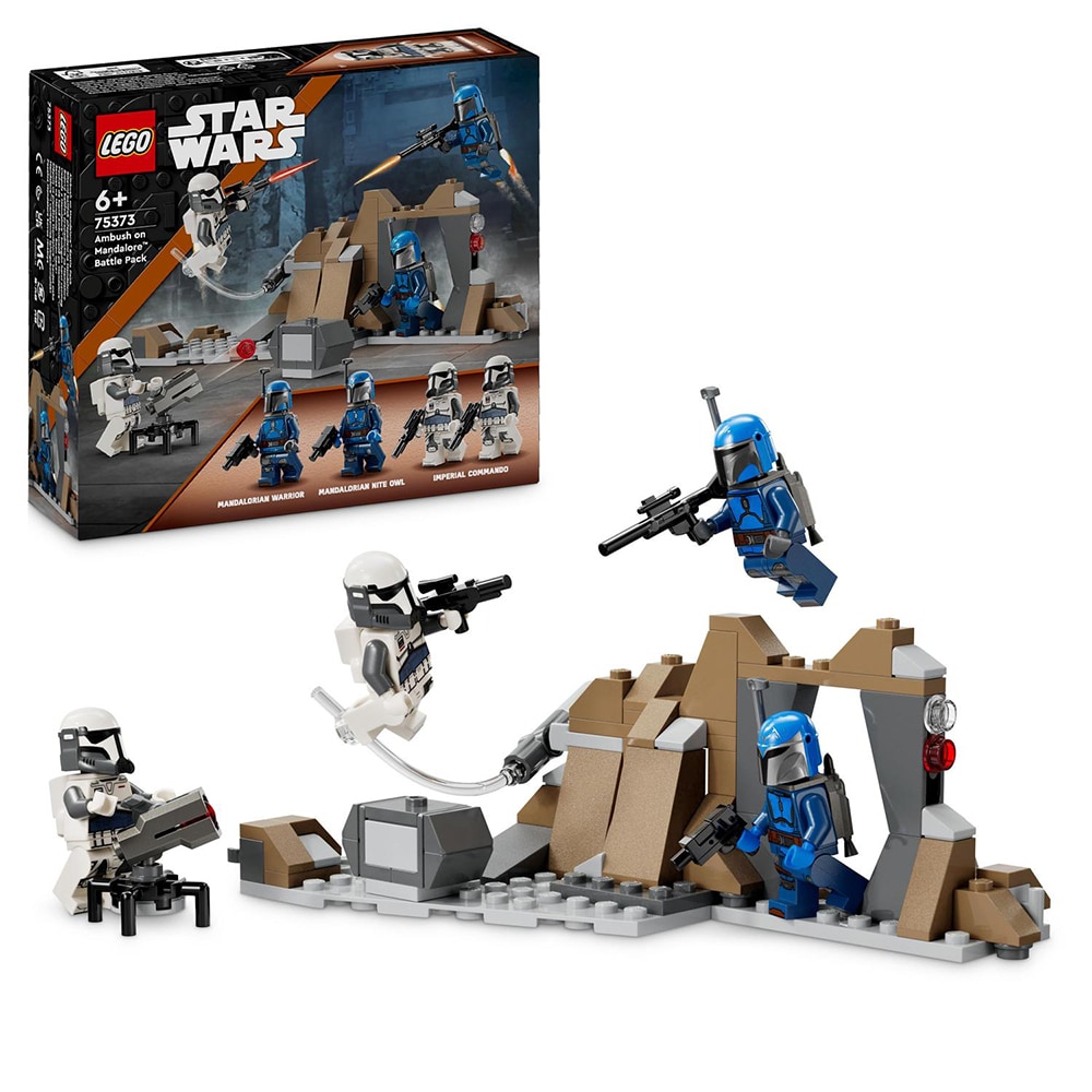 LEGO Star Wars: Pachet de lupta Ambuscada pe Mandalore 75373, 6 ani+, 109 piese