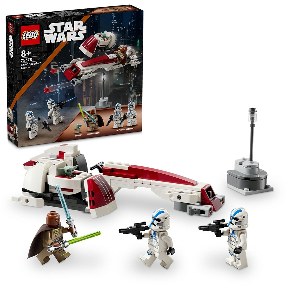 LEGO Star Wars: Evadare pe motocicleta de viteza BARC 75378, 8 ani+, 221 piese