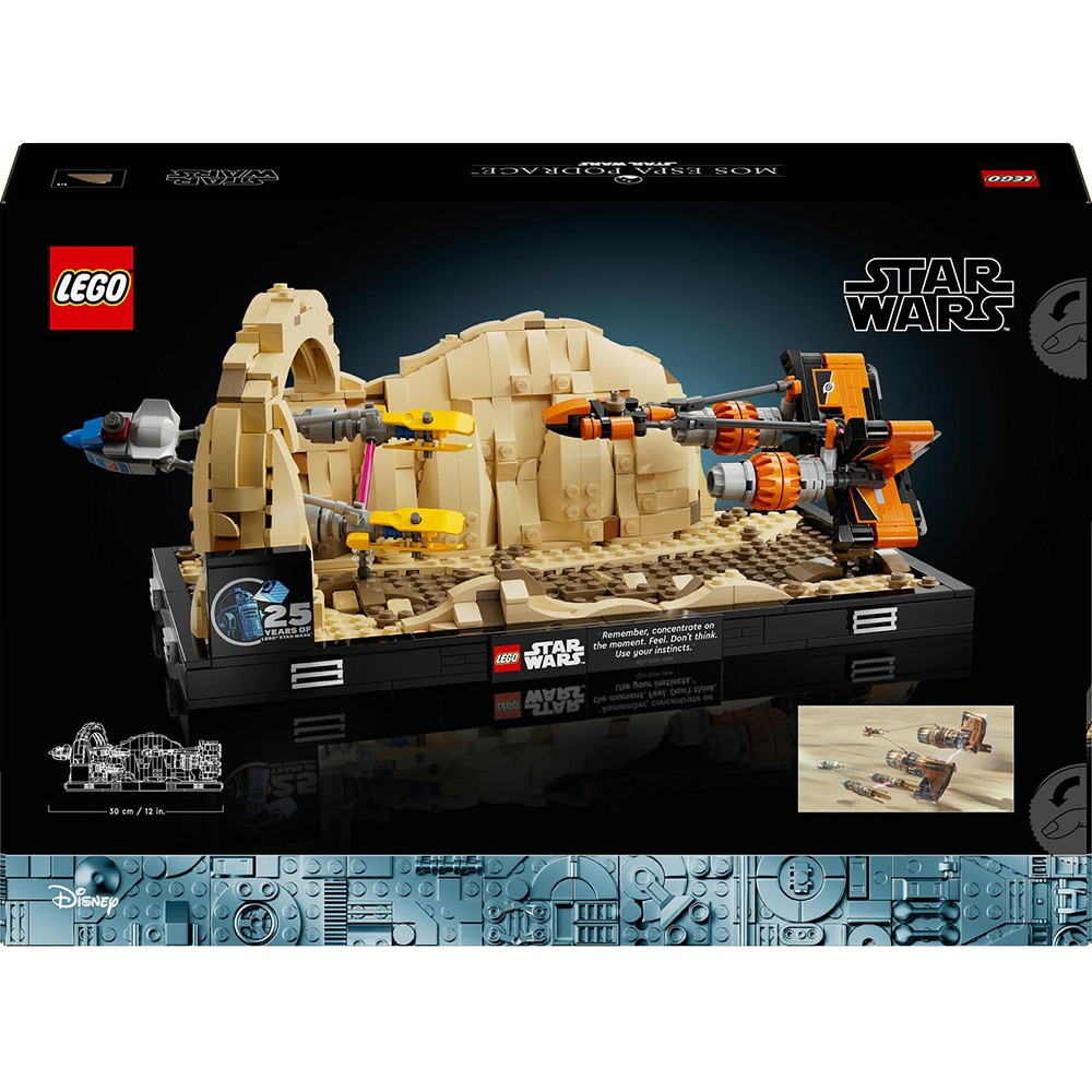 LEGO Star Wars: Diorama Cursa din Mos Espa 75380, 18 ani+, 718 piese