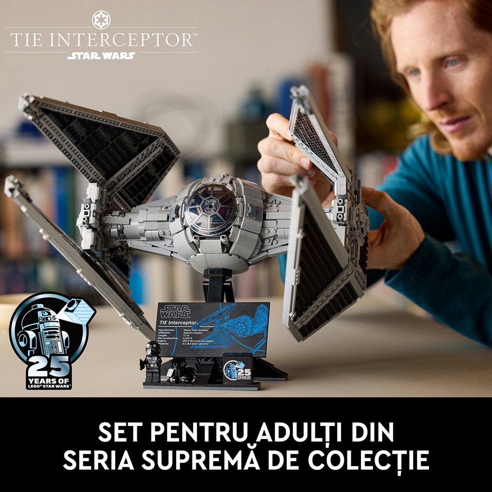 LEGO Star Wars: TM Interceptor TIE 75382, 18 ani+, 1931 piese