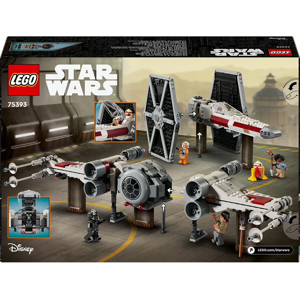 LEGO Star Wars: Hibrid TIE Fighter si X-Wing 75393, 9 ani+, 1058 piese