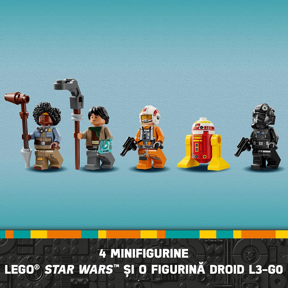 LEGO Star Wars: Hibrid TIE Fighter si X-Wing 75393, 9 ani+, 1058 piese