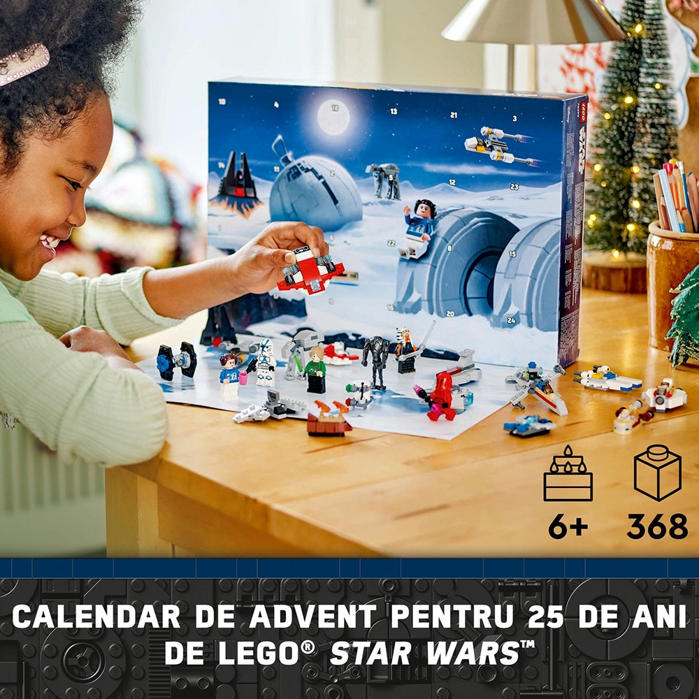 LEGO Star Wars: Calendar de advent 2024 75395, 6 ani+, 368 piese