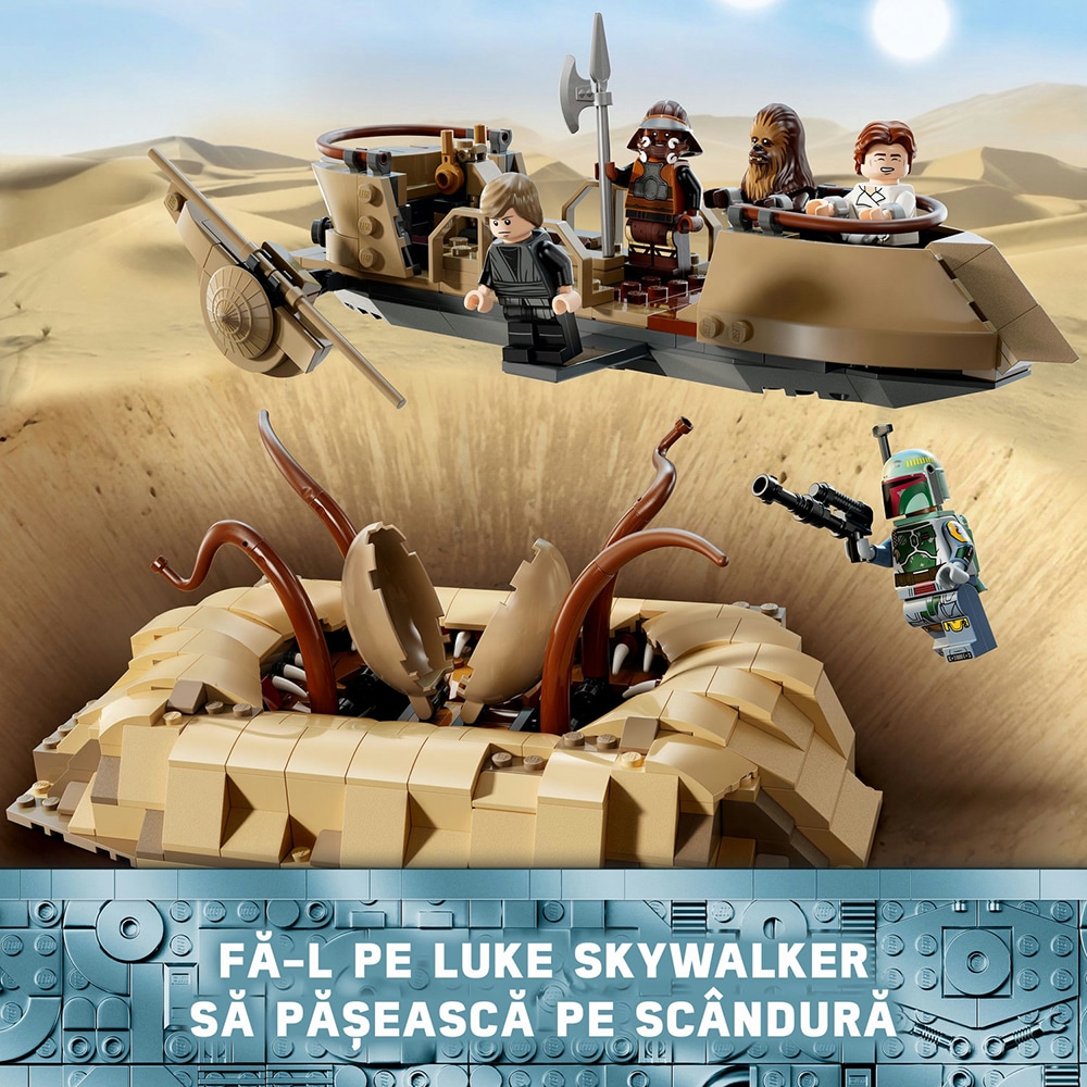 LEGO Star Wars: Schif de desert si Groapa lui Sarlacc 75396, 9 ani+, 558 piese