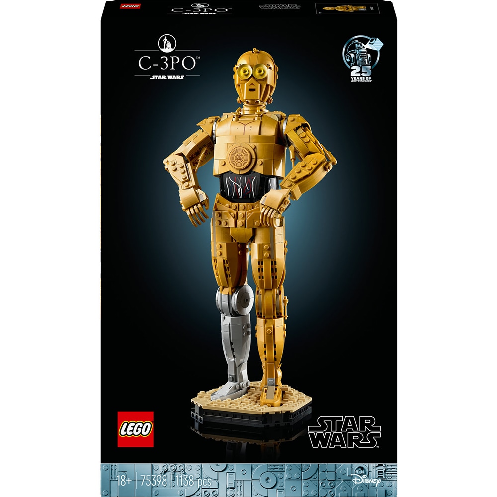 LEGO Star Wars: C-3PO 75398, 18 ani+, 1138 piese