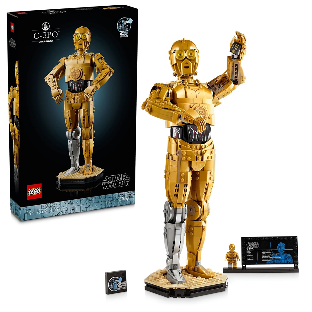 LEGO Star Wars: C-3PO 75398, 18 ani+, 1138 piese