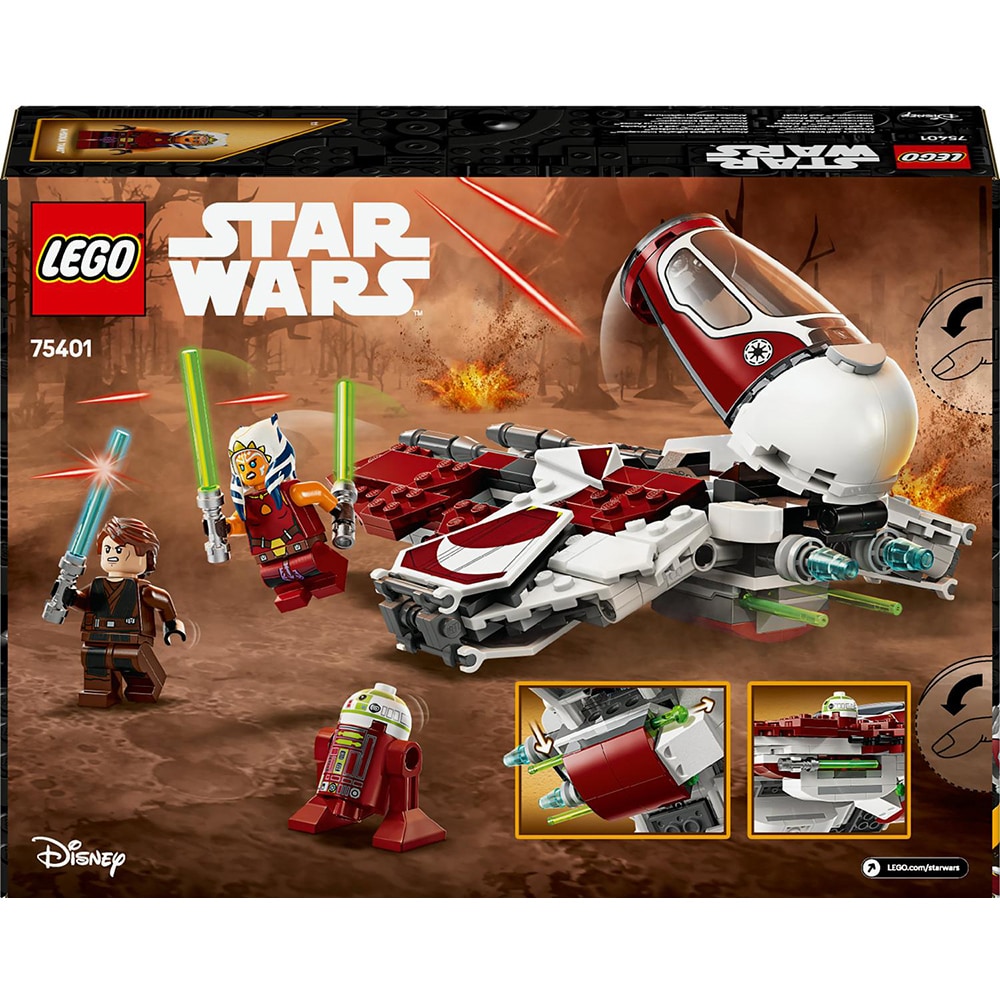 LEGO Star Wars: TM Nava Interceptor Jedi a lui Ahsoka 75401, 8 ani+, 290 piese