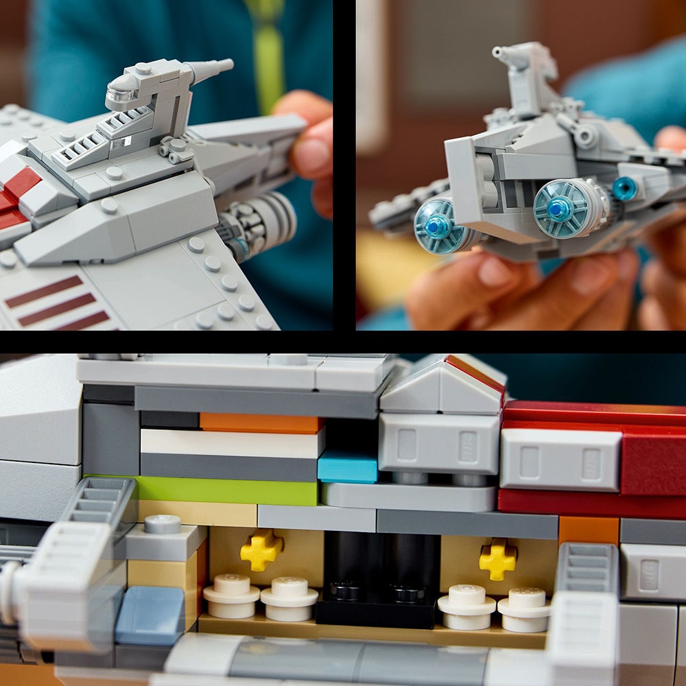 LEGO Star Wars: TM Nava de asalt din clasa Acclamator 75404, 18 ani+, 450 piese