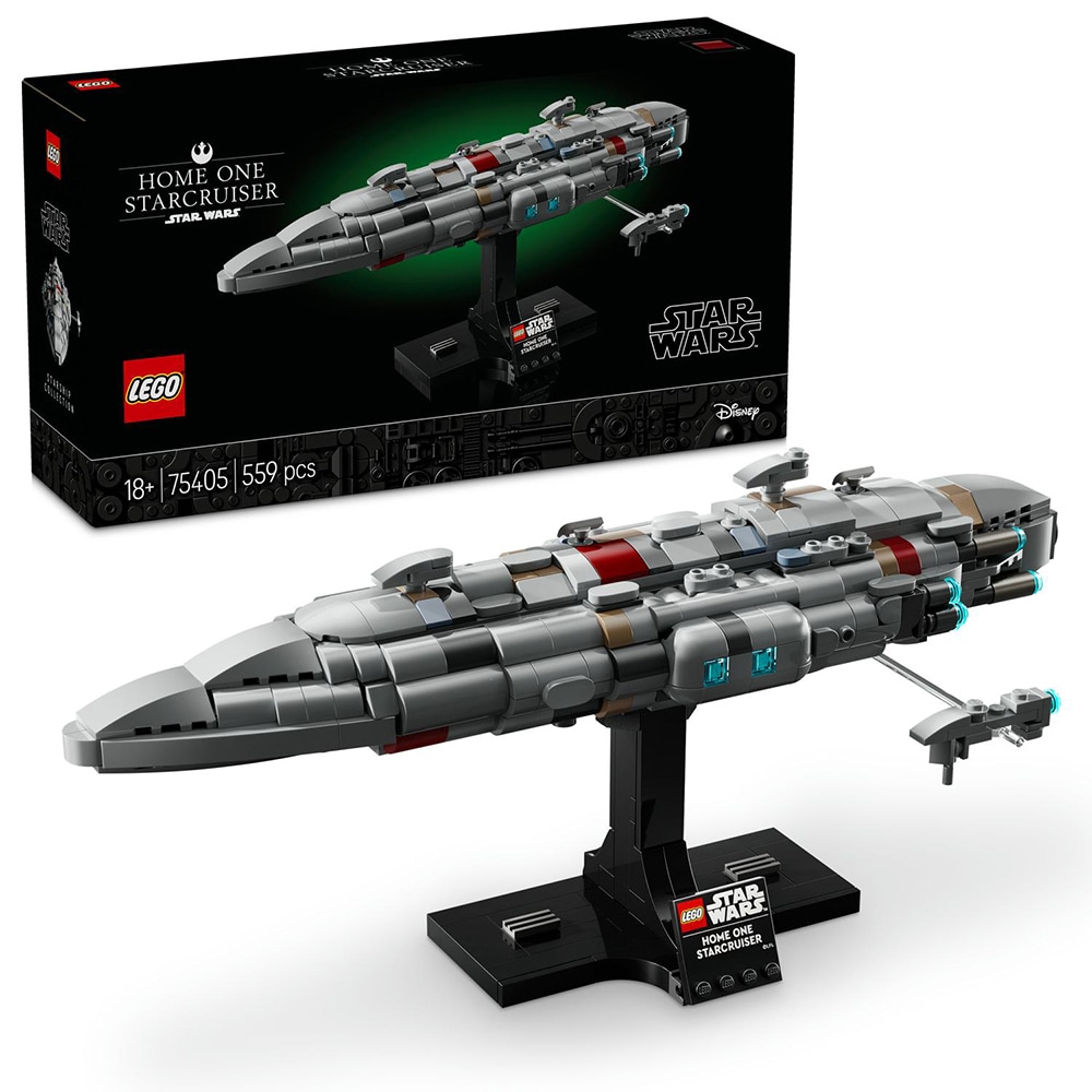 LEGO Star Wars: TM Nava de croaziera stelara Home One 75405, 18 ani+, 559 piese