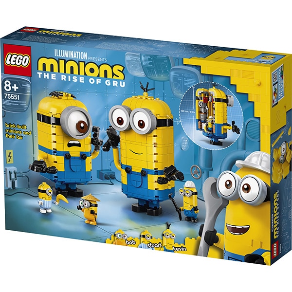 LEGO Minions: Figurine din caramizi si barlogul lor 75551, 8 ani+, 876 piese