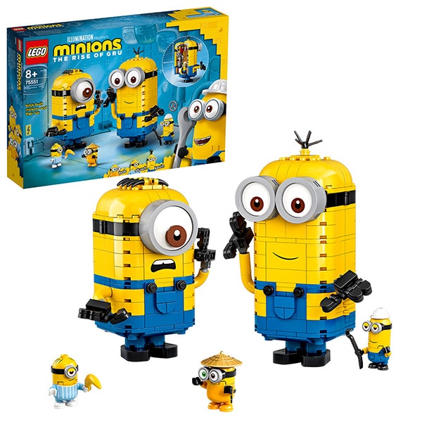 LEGO Minions: Figurine din caramizi si barlogul lor 75551, 8 ani+, 876 piese