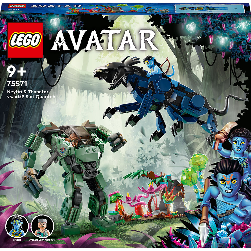 LEGO Avatar: Neytiri si Thanator contra Robotul AMP Quaritch 75571, 9 ani+, 560 piese