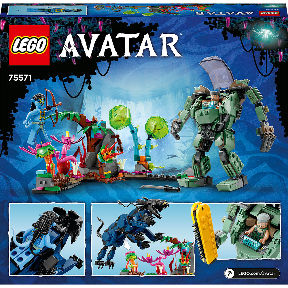 LEGO Avatar: Neytiri si Thanator contra Robotul AMP Quaritch 75571, 9 ani+, 560 piese