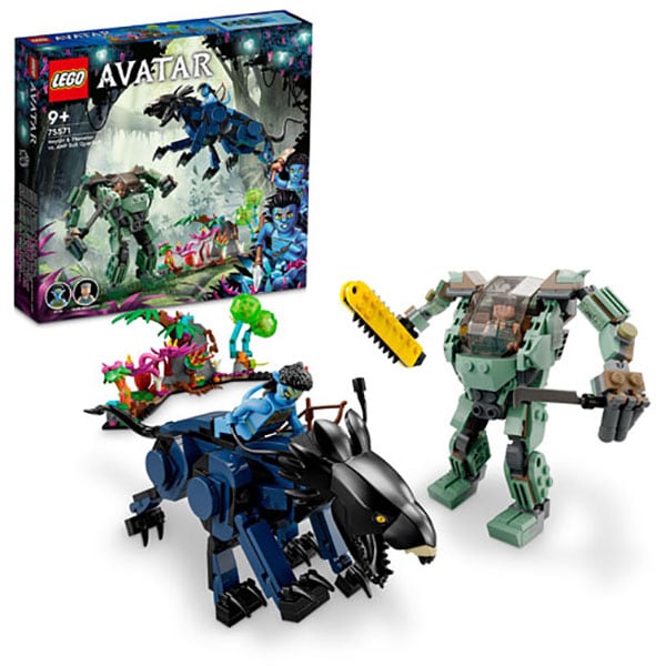 LEGO Avatar: Neytiri si Thanator contra Robotul AMP Quaritch 75571, 9 ani+, 560 piese
