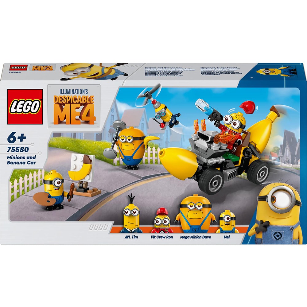 LEGO Despicable Me: Minionii si masina-banana 75580, 6 ani+, 136 piese