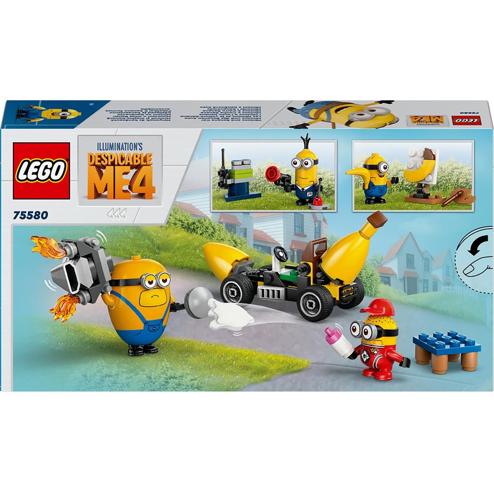 LEGO Despicable Me: Minionii si masina-banana 75580, 6 ani+, 136 piese