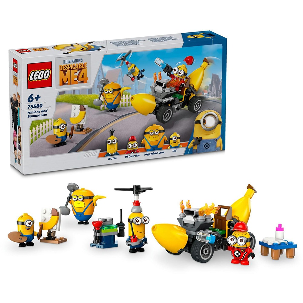 LEGO Despicable Me: Minionii si masina-banana 75580, 6 ani+, 136 piese