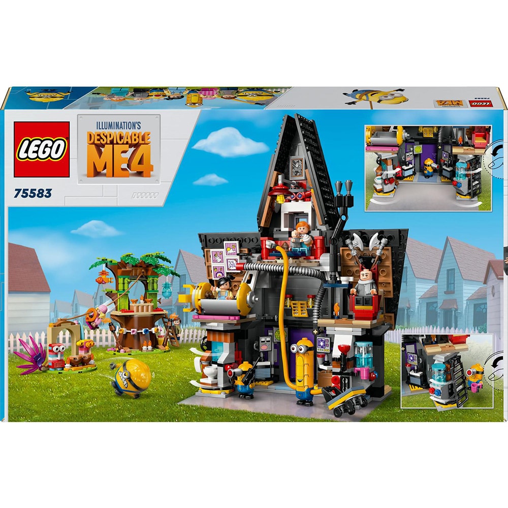 LEGO Despicable Me: Resedinta de familie a lui Gru si a minionilor 75583, 8 ani+, 868 piese
