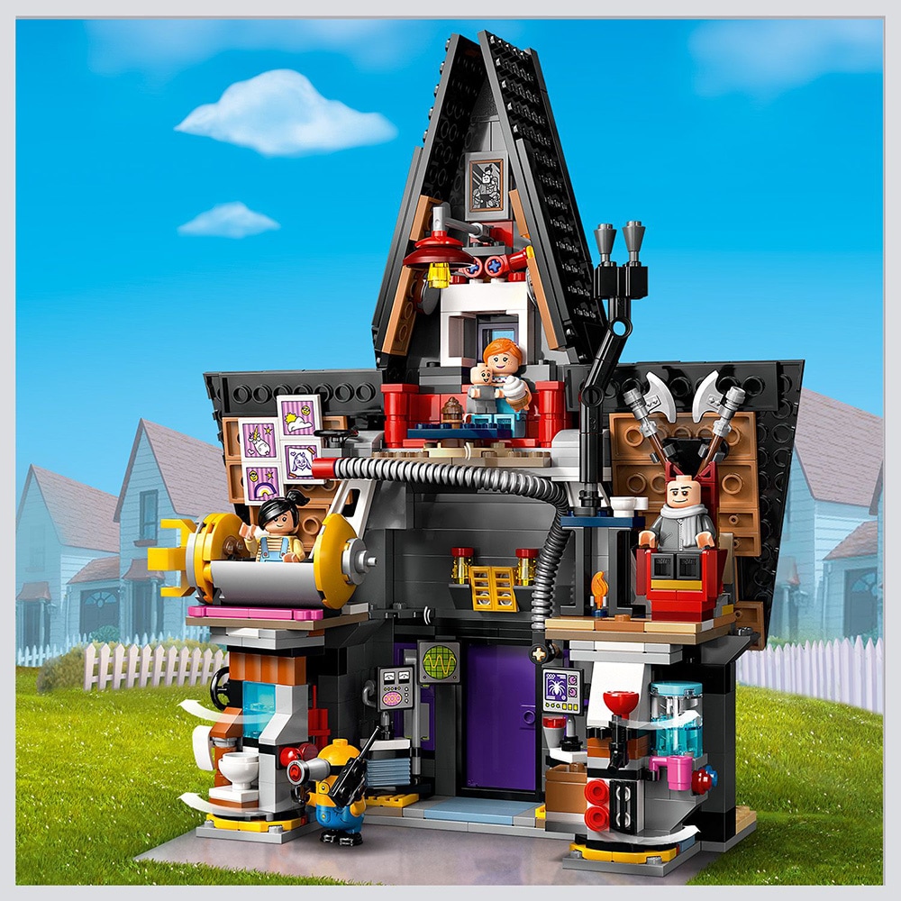 LEGO Despicable Me: Resedinta de familie a lui Gru si a minionilor 75583, 8 ani+, 868 piese