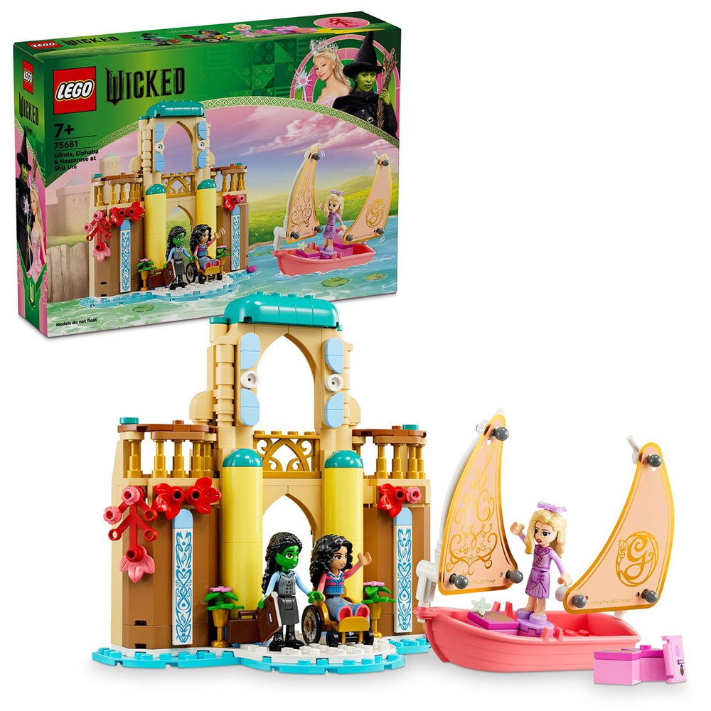 LEGO Wicked: Glinda Elphaba si Nessarose la Universitatea Shiz 75681, 7 ani+, 304 piese