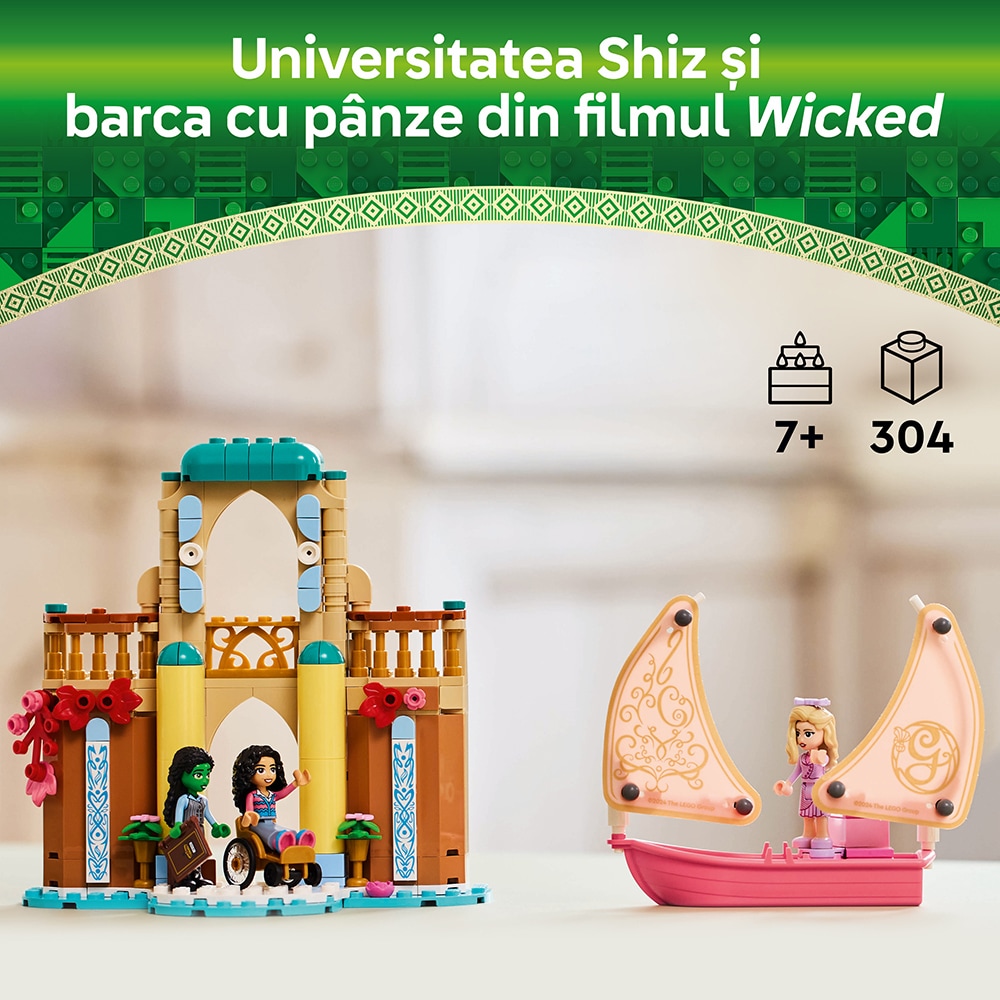 LEGO Wicked: Glinda Elphaba si Nessarose la Universitatea Shiz 75681, 7 ani+, 304 piese