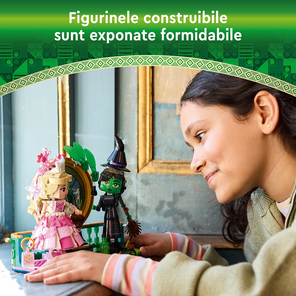 LEGO Wicked: Figurinele Elphaba si Glinda 75682, 10 ani+, 558 piese