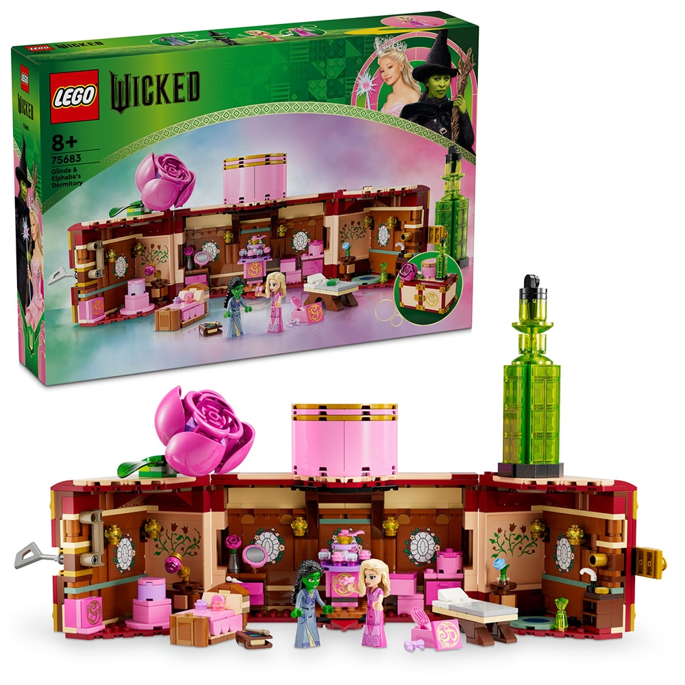 LEGO Wicked: Camera de camin a Glindei si a Elphabei 75683, 8 ani+, 740 piese