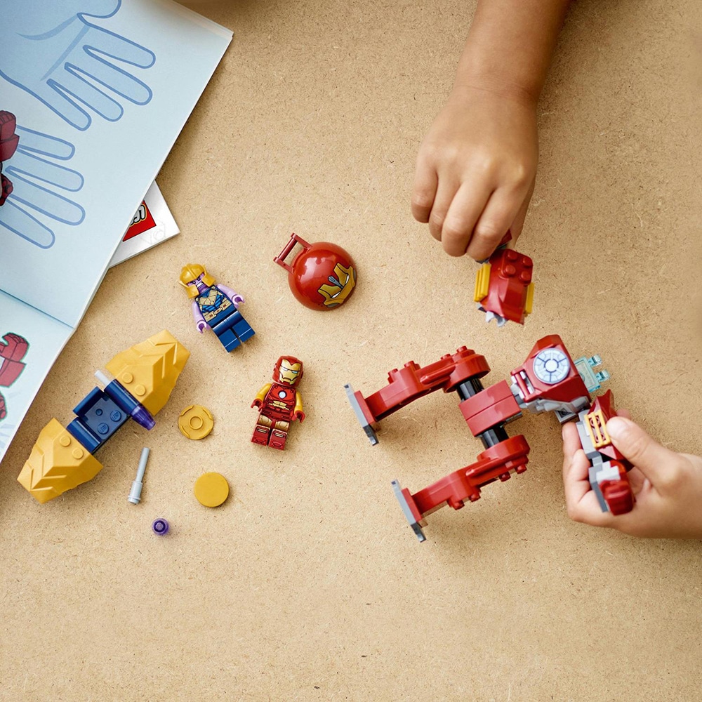 LEGO Super Heroes: Iron Man Hulkbuster vs Thanos 76263, 4 ani+, 66 piese