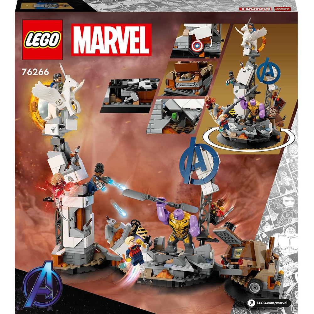 LEGO Marvel: Sfarsitul jocului  Batalia finala 76266, 10 ani+, 794 piese