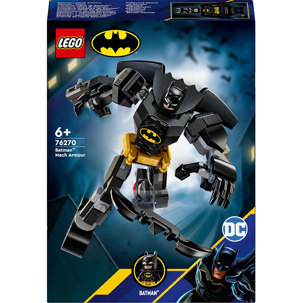 LEGO DC: Armura de robot Batman 76270, 4 ani+, 140 piese