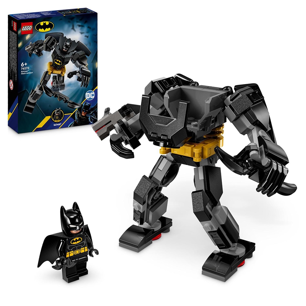 LEGO DC: Armura de robot Batman 76270, 4 ani+, 140 piese