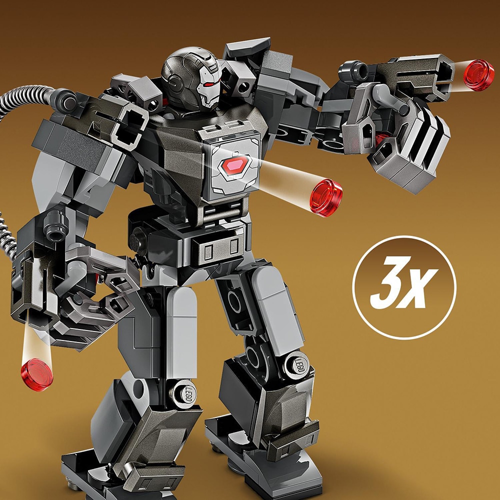LEGO Marvel: Armura de robot a lui War Machine 76277, 6 ani+, 154 piese