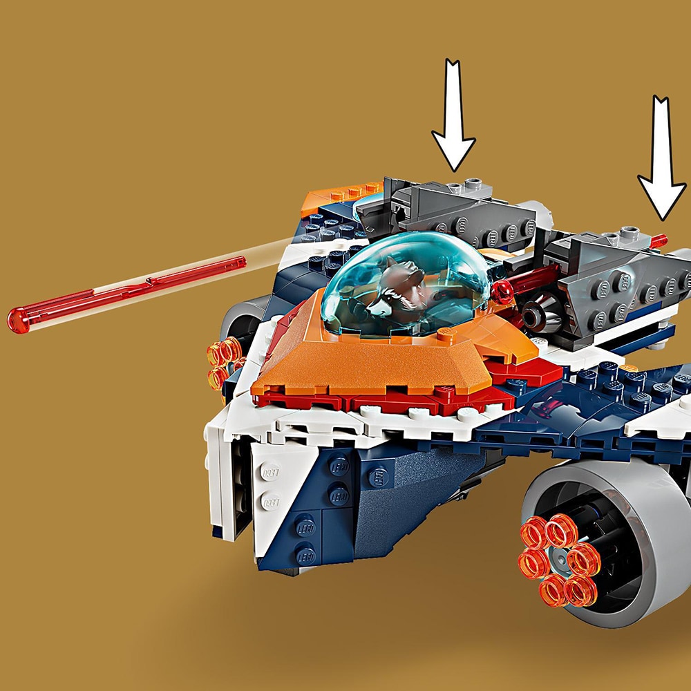 LEGO Marvel: Avionul de lupta al lui Rocket vs Ronan 76278, 8 ani+, 290 piese