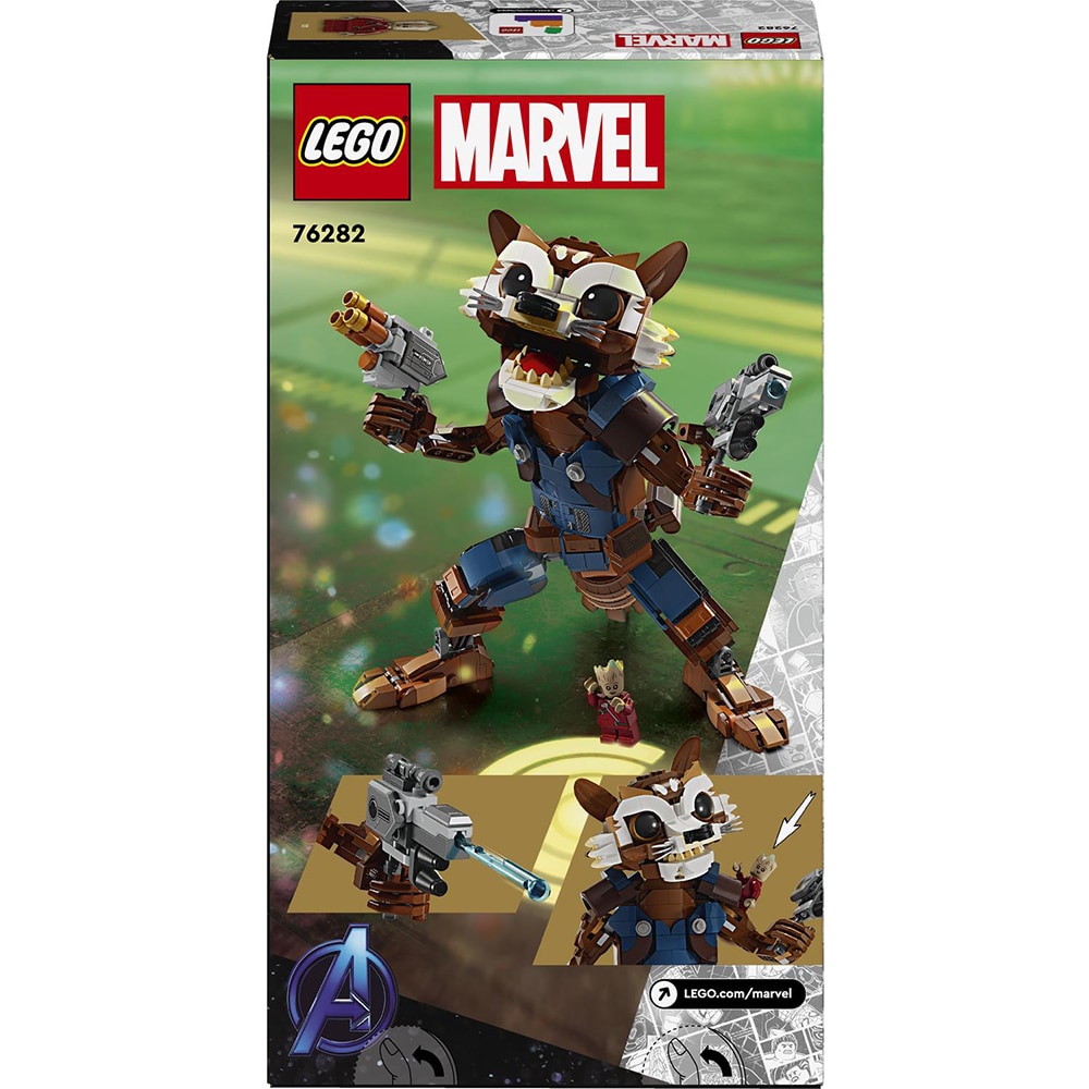 LEGO Marvel: Rocket si bebelusul Groot 76282, 10 ani+, 566 piese