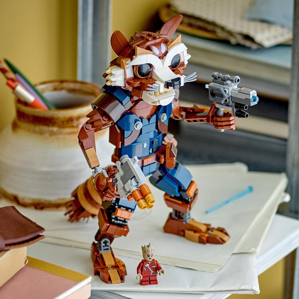 LEGO Marvel: Rocket si bebelusul Groot 76282, 10 ani+, 566 piese