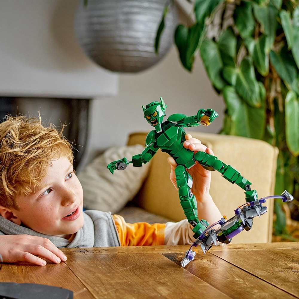 LEGO Marvel: Figurina de constructie Green Goblin 76284, 8 ani+, 471 piese