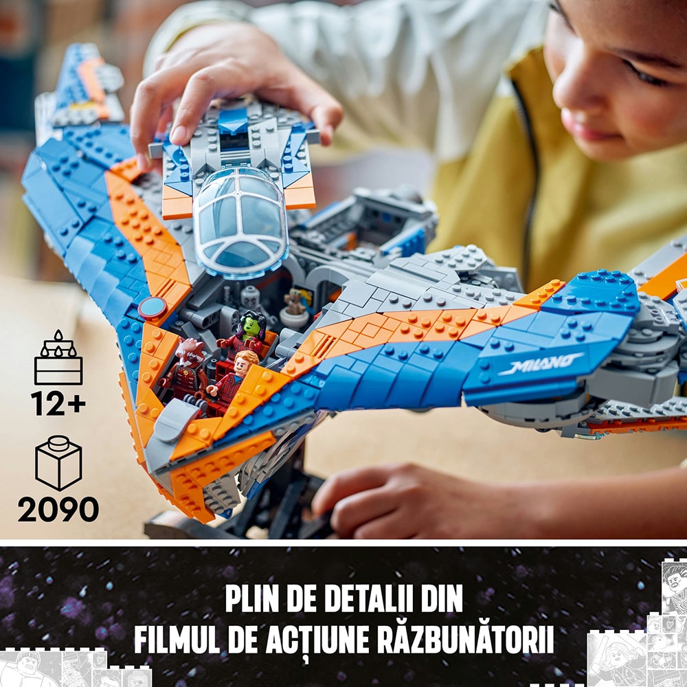 LEGO Marvel: Gardienii Galaxiei - Milano 76286, 12 ani+, 2090 piese