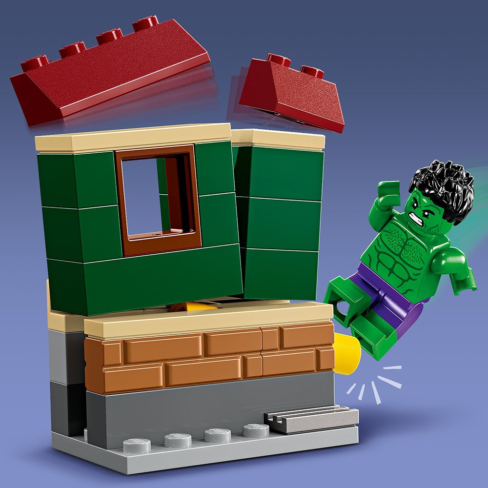 LEGO Marvel: Iron Man cu motocicleta si Hulk 76287, 4 ani+, 68 piese