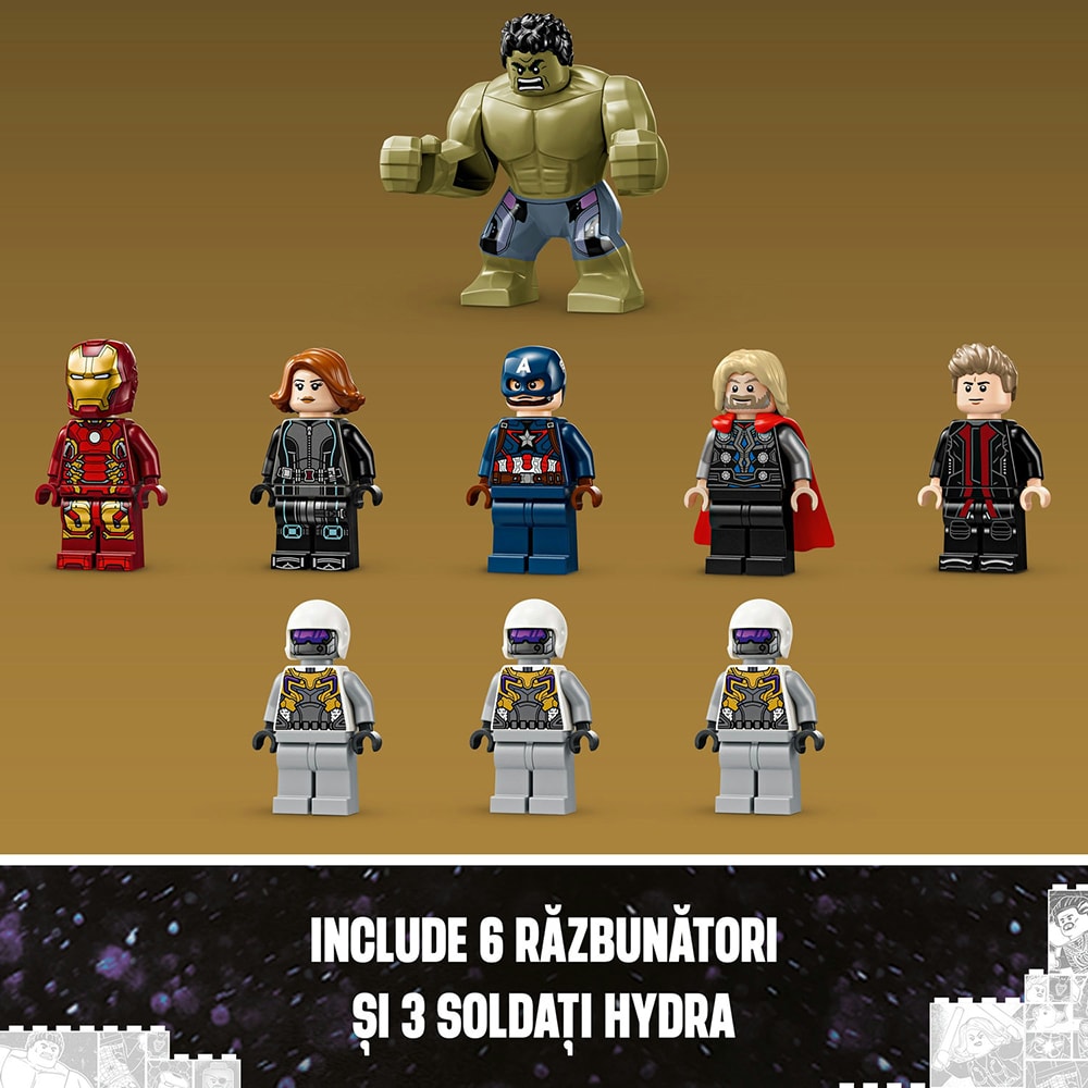 LEGO Marvel: Razbunatorii reuniti - Sub semnul lui Ultron 76291, 10 ani+, 613 piese