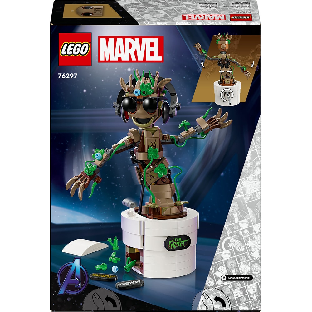LEGO Marvel: Groot dansator 76297, 10 ani+, 459 piese