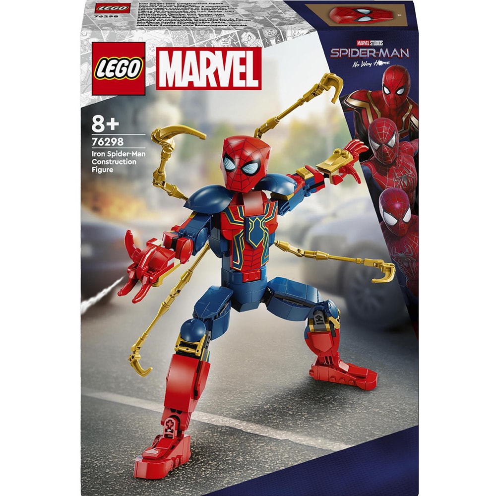 LEGO Marvel: Figurina de constructie Omul Paianjen de fier 76298, 8 ani+, 303 piese