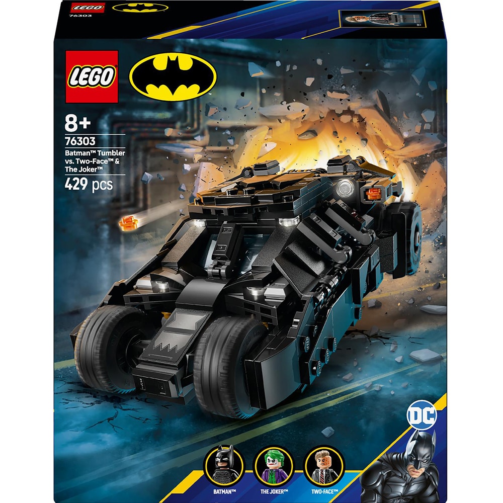 LEGO DC: Batman Tumbler vs. Two-Face si Joker 76303, 8 ani+, 429 piese