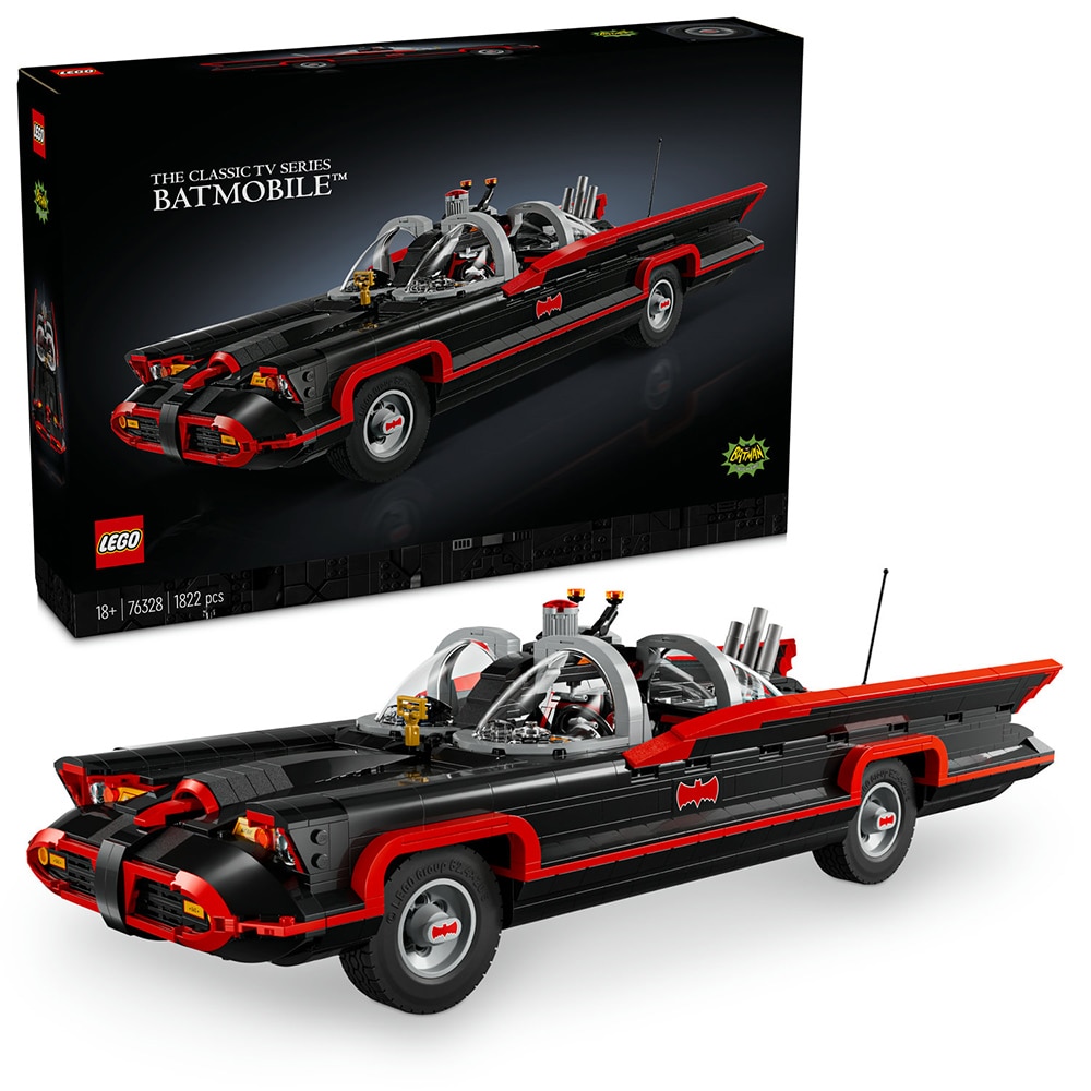 LEGO DC: Batman - Batmobile din serialul TV clasic 76328, 18 ani+, 1822 piese