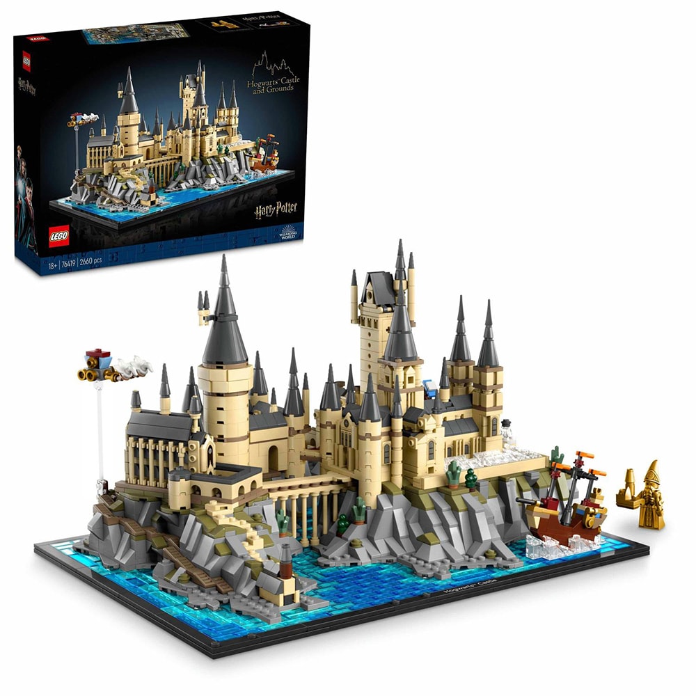 LEGO Harry Potter: Castelul Hogwarts si imprejurimile 76419, 18 ani+, 2660 piese