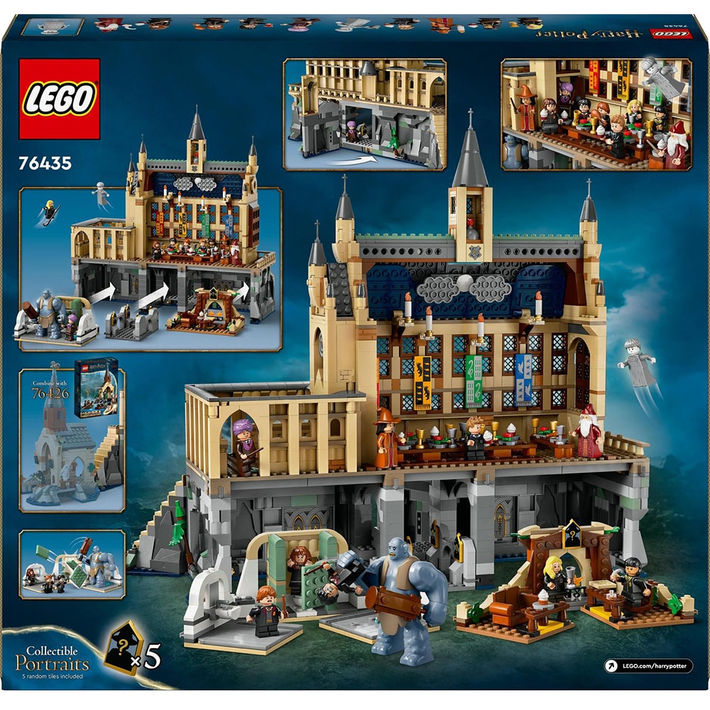 LEGO Harry Potter: Castelul Hogwarts - Marea sala 76435, 10 ani+, 1732 piese